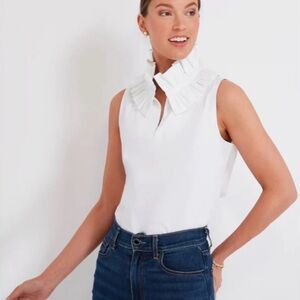 Tuckernuck Bouvier Blouse, White Sz S